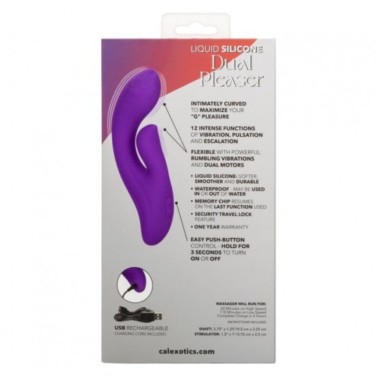 Вибратор-кролик Stella Liquid Silicone Dual Pleaser