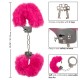 Металлические наручники с искусственным мехом ULTRA FLUFFY FURRY CUFFS-PINK