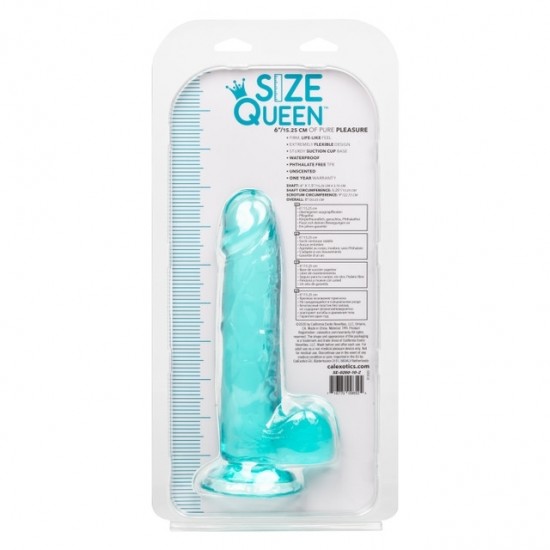 Фалоимитатор SIZE QUEEN 6/15.25 CM - BLUE