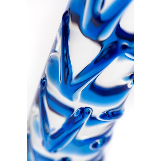 Нереалистичный фаллоимитатор Sexus Glass, стекло, прозрачный, 17 см