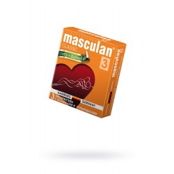 Презервативы Masculan Classic 3, 3 шт. С колечками и пупырышками (Dotty+Ribbed) Презервативы Masculan Classic 3, 3 шт. С колечками и пупырышками (Dotty+Ribbed)