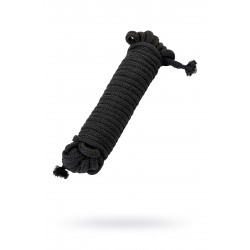 Веревка для бондажа TOYFA Theatre, текстиль, черная, 1000 см. Веревка для бондажа TOYFA Theatre, текстиль, черная, 1000 см.