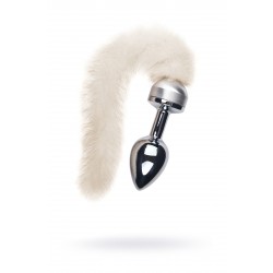 Анальная втулка Metal by TOYFA, металл, серебряная, с белым хвостом, 32 см, Ø 2,9 см, 175 г Анальная втулка Metal by TOYFA, металл, серебряная, с белым хвостом, 32 см, Ø 2,9 см, 175 г