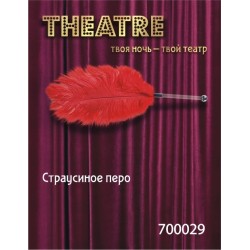 Перо TOYFA Theatre, страусиное, прозрачное, 40 см Перо TOYFA Theatre, страусиное, прозрачное, 40 см