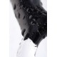 Стимулятор простаты Sexus Glass, стекло, черный, 17 см
