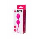 Вагинальные шарики TOYFA  A-Toys Flov, силикон, розовый, 15  см
