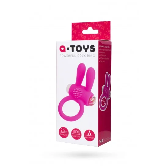 Эрекционное кольцо на пенис TOYFA A-Toys Rabbi, силикон, розовый, Ø 2,5 см 769002 Эрекционное кольцо на пенис TOYFA A-Toys Rabbi, силикон, розовый, Ø 2,5 см 769002