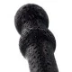Нереалистичный фаллоимитатор Sexus Glass, стекло, черный, 19 см 912235
