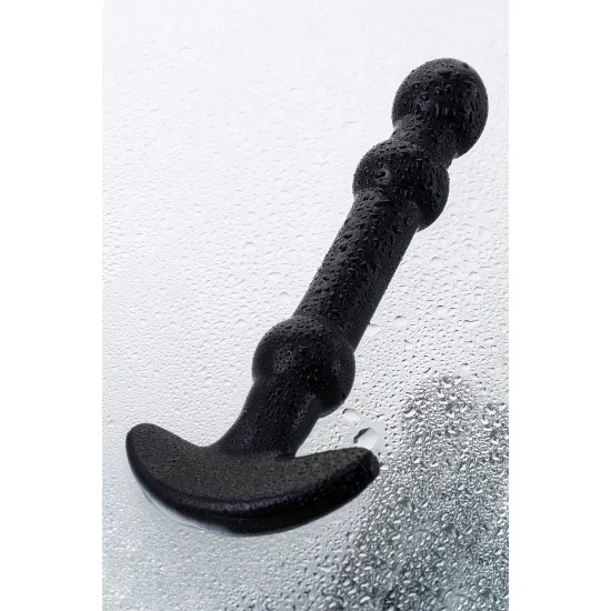 Нереалистичный фаллоимитатор Sexus Glass, стекло, черный, 19 см 912235