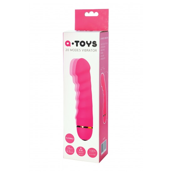 Вибратор A-Toys by TOYFA, силикон, розовый, 16 см