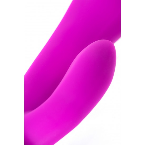 Вибратор с клиторальным стимулятором JOS JOLY, с WOW-режимом, силикон, фиолетовый, 19,6 см