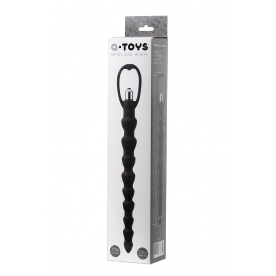 Анальная цепочка Toyfa A-toys Cheran, силикон, черный, 32,7 см