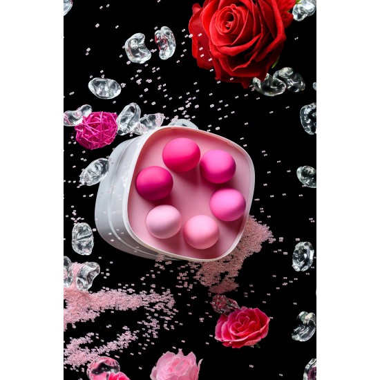 Набор вагинальных шариков Eromantica K-ROSE, силикон, розовый, 6 шт