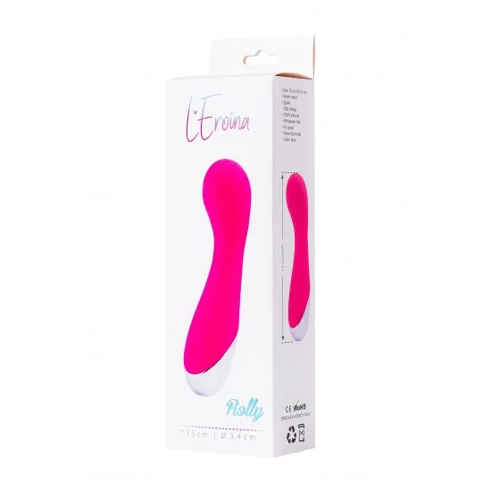 Стимулятор точки G L'EROINA Rolly, силикон, розовый, 15 см 561006 Стимулятор точки G L'EROINA Rolly, силикон, розовый, 15 см 561006