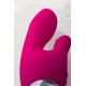 Вибратор с клиторальным стимулятором L'EROINA, силикон, розовый, 18 см