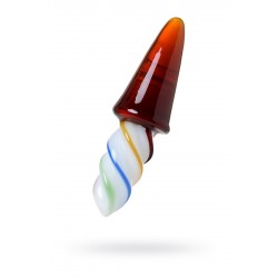 Двусторонний фаллоимитатор Sexus Glass, стекло, коричневый, 16 см Двусторонний фаллоимитатор Sexus Glass, стекло, коричневый, 16 см