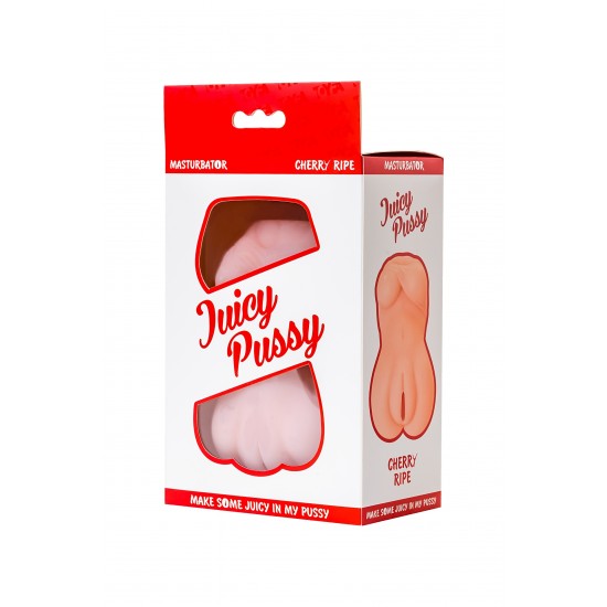 Мастурбатор реалистичный TOYFA Juicy Pussy Cherry Ripe, SoftSkin, телесный, 15см