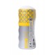 Мастурбатор нереалистичный MensMax Colors Frill Yellow, TPE, белый, 15 см
