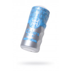 Мастурбатор нереалистичный MensMax Colors Ring Blue, TPE, белый, 15 см