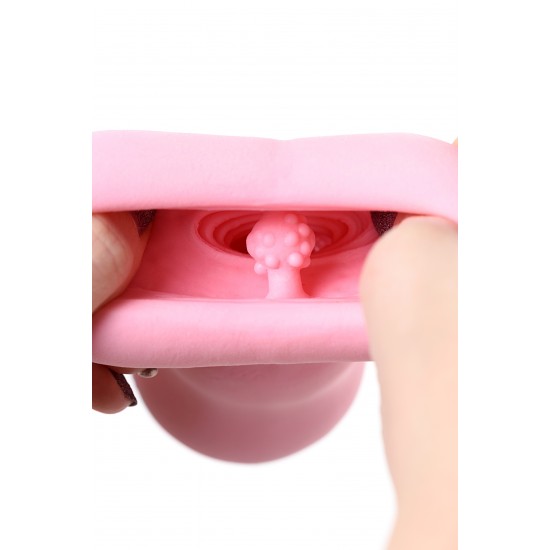Мастурбатор нереалистичный MensMax FEEL TAMAMUSUBI, TPE, розовый, 14,2 см