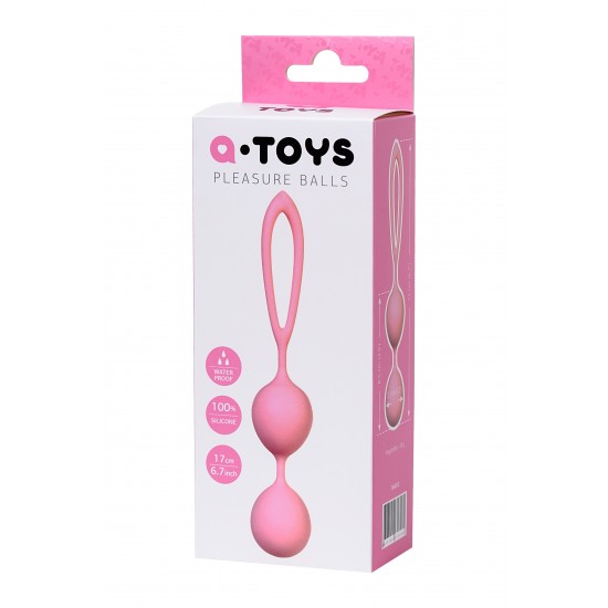 Вагинальные шарики A-Toys by TOYFA Rai, силикон, розовые, 17 см 10089728