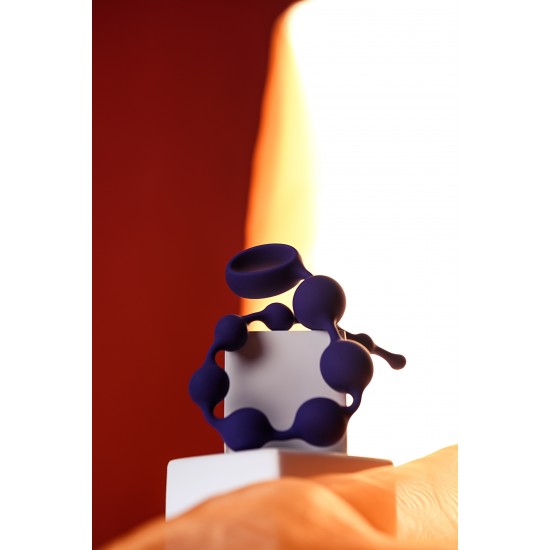Анальная цепочка ToDo by Toyfa Grape, силикон, фиолетовая, 35 см, Ø 2,7 см