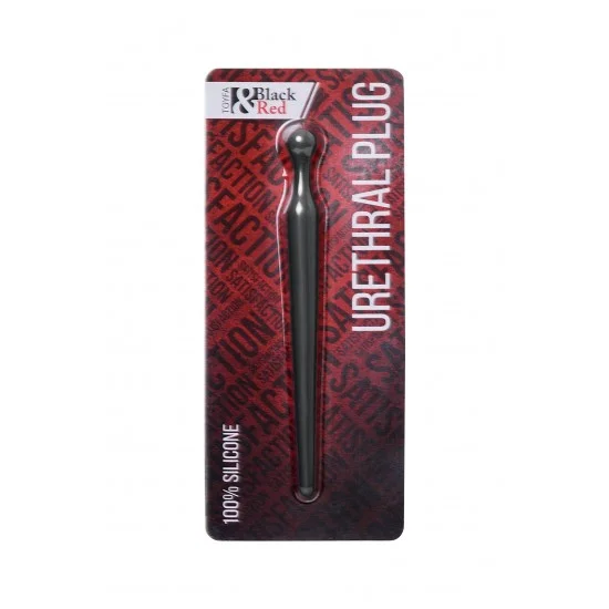 Уретральный плаг Black & Red by TOYFA, силикон, черный, 10 см 901409-5 Уретральный плаг Black & Red by TOYFA, силикон, черный, 10 см 901409-5