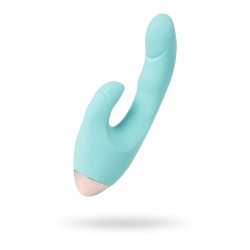 Вибратор с клиторальным стимулятором L'EROINA by TOYFA Crystal, силикон, голубой, 18,3 см Вибратор с клиторальным стимулятором L'EROINA by TOYFA Crystal, силикон, голубой, 18,3 см