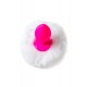 Анальная втулка с хвостом ToDo by Toyfa Sweet bunny, силикон, розовая, 13 см, Ø 2,8 см, 43 г