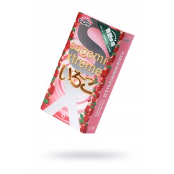 Презервативы латексные Sagami Xtreme Strawberry №10, 19 см Презервативы латексные Sagami Xtreme Strawberry №10, 19 см