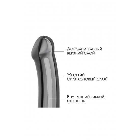 Ремневой нереалистичный страпон на присоске Strap-on-me, XL, силикон, телесный, 20 см