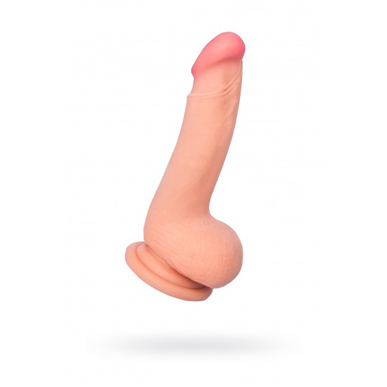 Реалистичный фаллоимитатор TOYFA RealStick Elite DILDO, TPR, телесный, 18,5 см