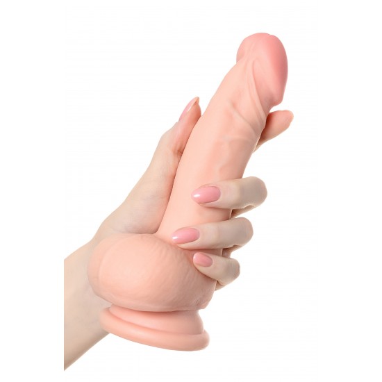 Реалистичный фаллоимитатор TOYFA RealStick Elite DILDO, TPR, телесный, 18,5 см 10296974