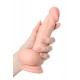 Реалистичный фаллоимитатор TOYFA RealStick Elite DILDO, TPR, телесный, 18,5 см