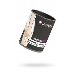 Мастурбатор Mystim MasturbaTIN Ribbed Ritay, TPE, белый, 4,5 см Мастурбатор Mystim MasturbaTIN Ribbed Ritay, TPE, белый, 4,5 см