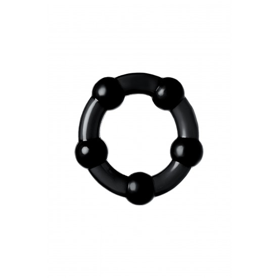 Набор колец TOYFA A-toys, TPE, черные, Ø 3,5/3/2 см