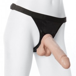 Страпон система фаллоимитатор+трусики с доступом, с плагом Страпон система фаллоимитатор+трусики с доступом, с плагом