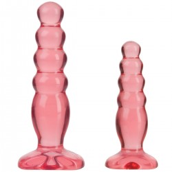 Анальные пробки набор 2 шт Crystal Jellies - Anal Trainer Kit - Pink Анальные пробки набор 2 шт Crystal Jellies - Anal Trainer Kit - Pink