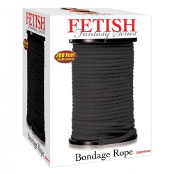 Веревка для фиксации в катушке Fetish Fantasy Series Bondage Rope 200 Feet - Black Веревка для фиксации в катушке Fetish Fantasy Series Bondage Rope 200 Feet - Black
