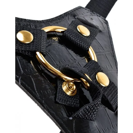 Страпон на трусиках из перфорированной кожи Designer Strap-On 3984-23 PD