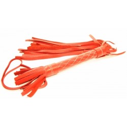 Красная плетка из натуральной кожи  Красная плетка из натуральной кожи