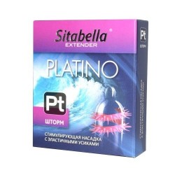 Стимулирующая насадка со спиралью из усиков Platino Шторм Стимулирующая насадка со спиралью из усиков Platino Шторм