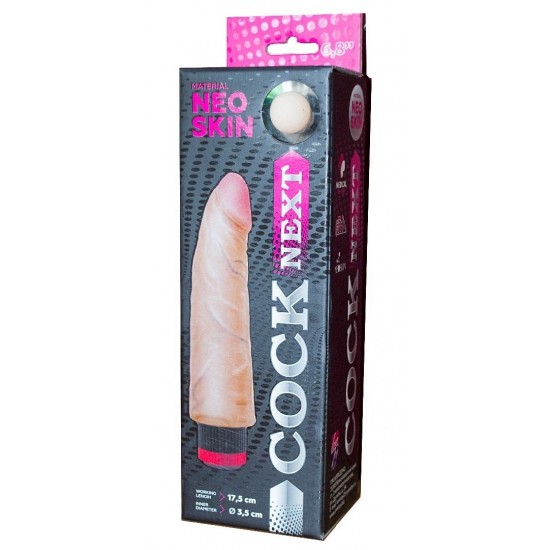 Вибромассажёр-реалистик COCK NEXT LoveToy, TPR, телесный, 17,5 см