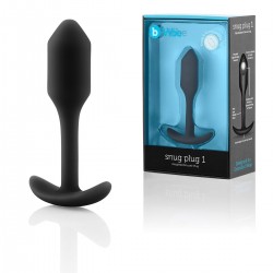Чёрная пробка для ношения B-vibe Snug Plug 1 - 9,4 см. Чёрная пробка для ношения B-vibe Snug Plug 1 - 9,4 см.