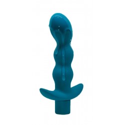 Бирюзовый анальный вибромассажёр Naughty - 14,5 см. Бирюзовый анальный вибромассажёр Naughty - 14,5 см.