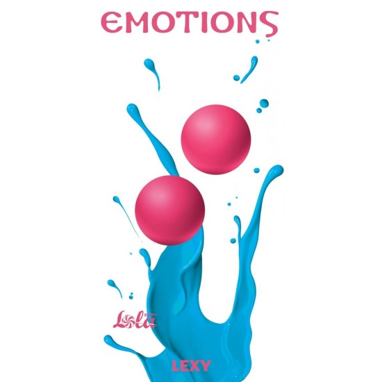 ярко-розовые вагинальные шарики без сцепки Emotions Lexy Large