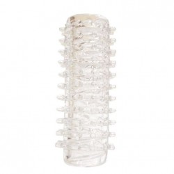 Прозрачная насадка 2-в-1 с шипами - 12 см. Прозрачная насадка 2-в-1 с шипами - 12 см.