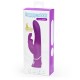 Лиловый вибратор-кролик Curve Rechargeable Rabbit Vibrator - 25,4 см.