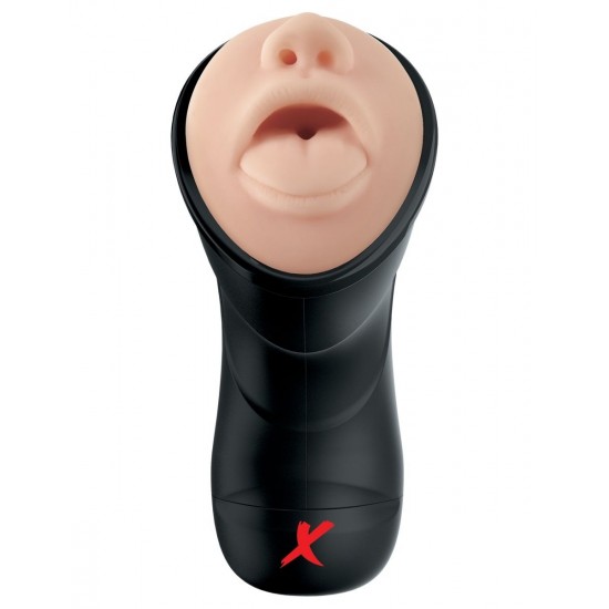 Мастурбатор-ротик с вибрацией глубокая глотка PDX ELITE Deep Throat Vibrating Stroker