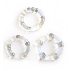 Набор из 3 прозрачных эрекционных колечек Набор из 3 прозрачных эрекционных колечек